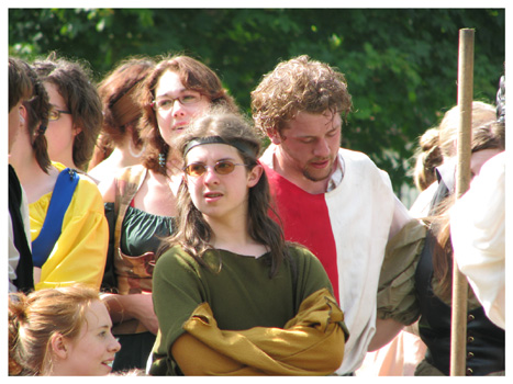 The crowd watches the tournament
