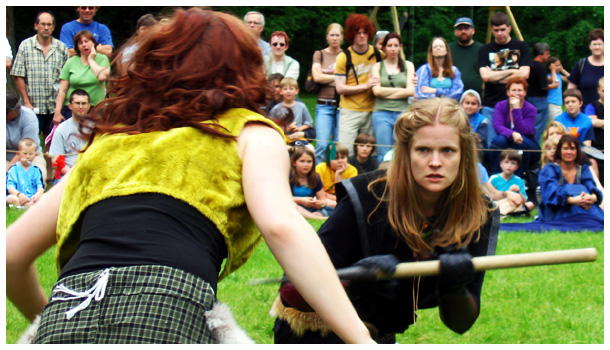 The noblewoman looks very determined